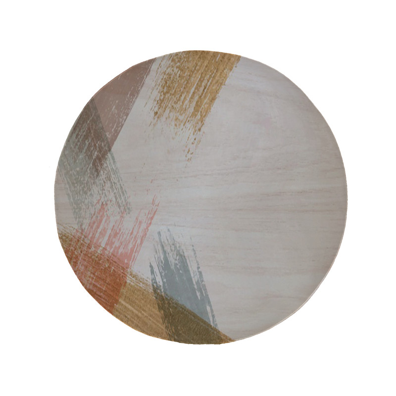 پادری مدل دایره طرح فانتزی کد 8001 سایز 90 × 90 سانتی متر 