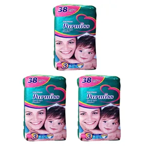 پوشک بچه پرمیس مدل A10 سایز 3 سه بسته 38 عددی