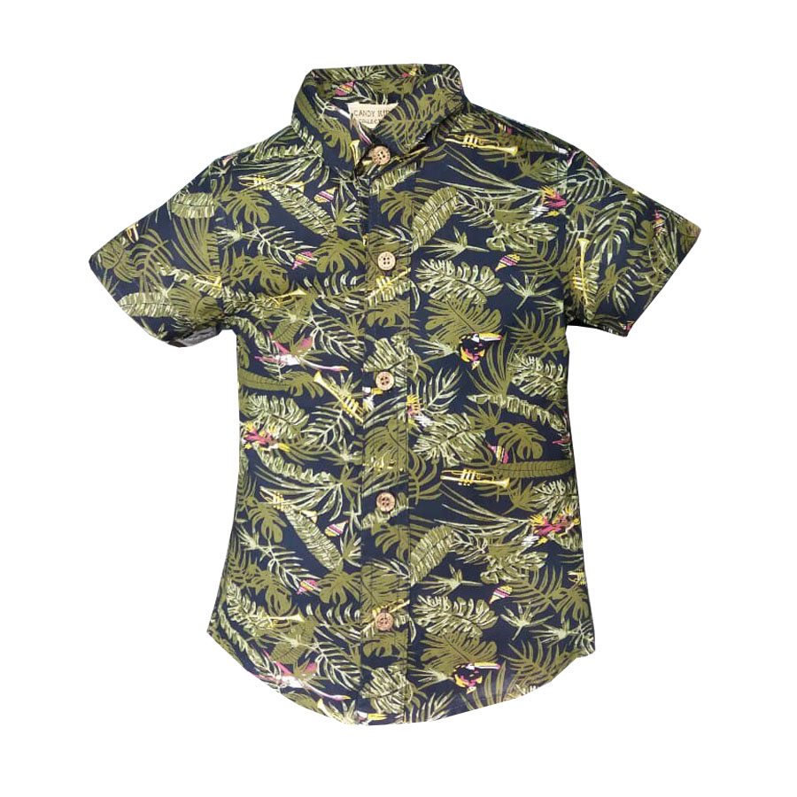 پیراهن پسرانه مدل هاوایی کد bl-17656