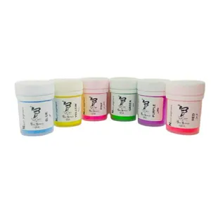 رنگ پودری رزین اپوکسی بیز آرت مدل NEON حجم 18 میلی لیتر بسته 6 عددی