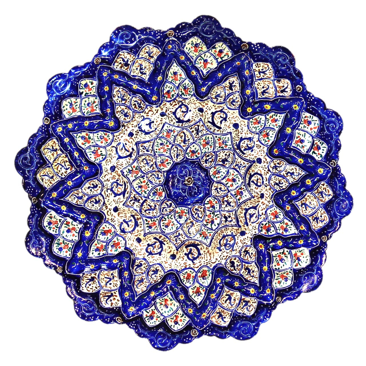 بشقاب مسی میناکاری کد 26-10085