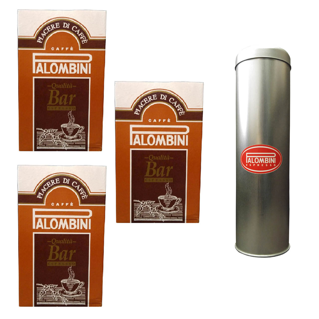 پودر قهوه آسیاب شده پالومبینی مدل Bar Espresso بسته 3 عددی