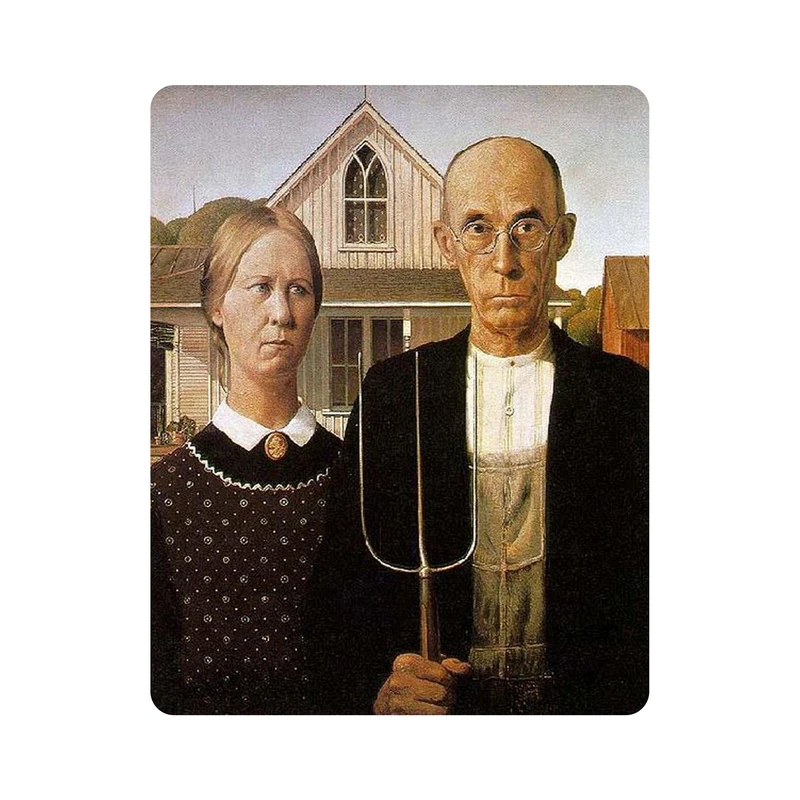 ماوس پد طرح نقاشی گوتیک از وود مدل m3030