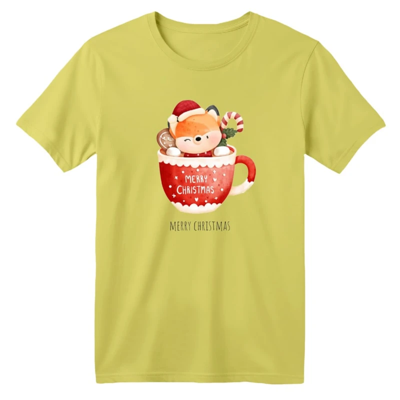 تی شرت آستین کوتاه بچگانه مدل گوزن کریسمس کد 1