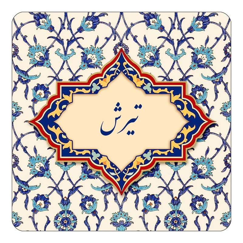 مگنت کاکتی طرح اسم تیرش مدل اسلیمی کد mn84306