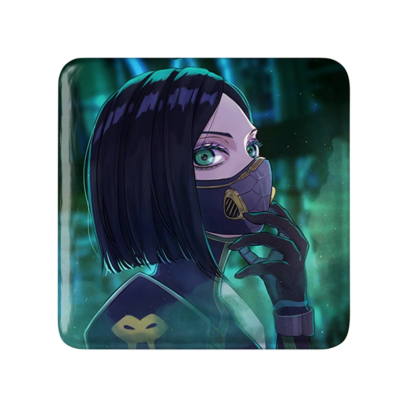 پیکسل خندالو طرح بازی ولورانت (Valorant) مدل مربعی کد 33043