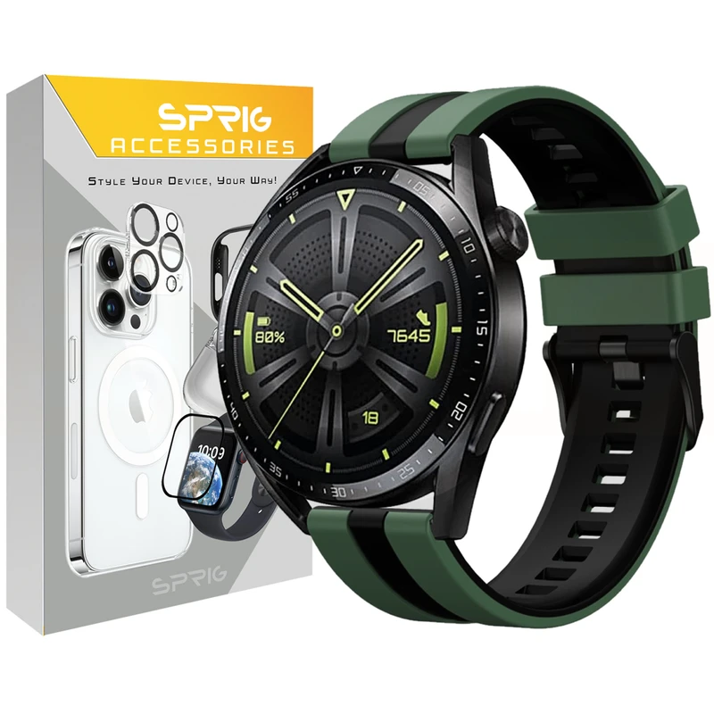 بند اسپریگ مدل Ferrer TW مناسب برای ساعت هوشمند گلوریمی M1 Pro / M2 Pro / GS1 Pro / GR1 / Calling Watch M2 / M2 Max