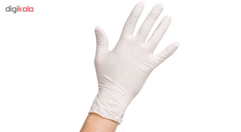 دستکش لاتکس پودری آوا سایز Small بسته 100 عددی