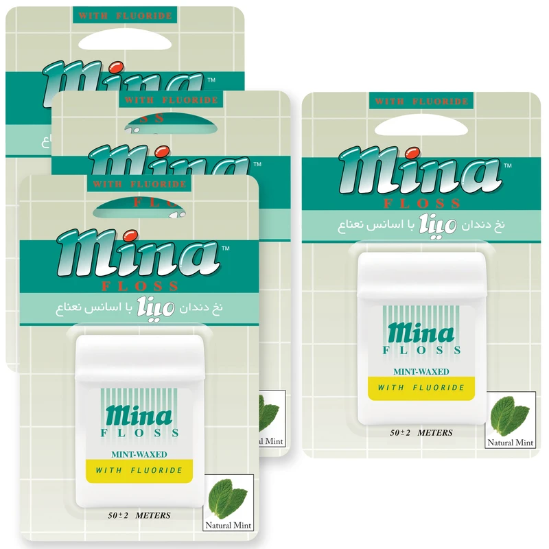 نخ دندان مینا مدل Mint بسته 4 عددی