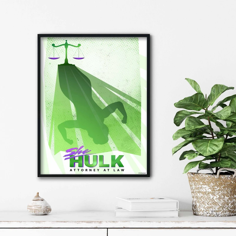 تابلو آتریسا طرح پوستر فیلم she hulk مدل ATm316