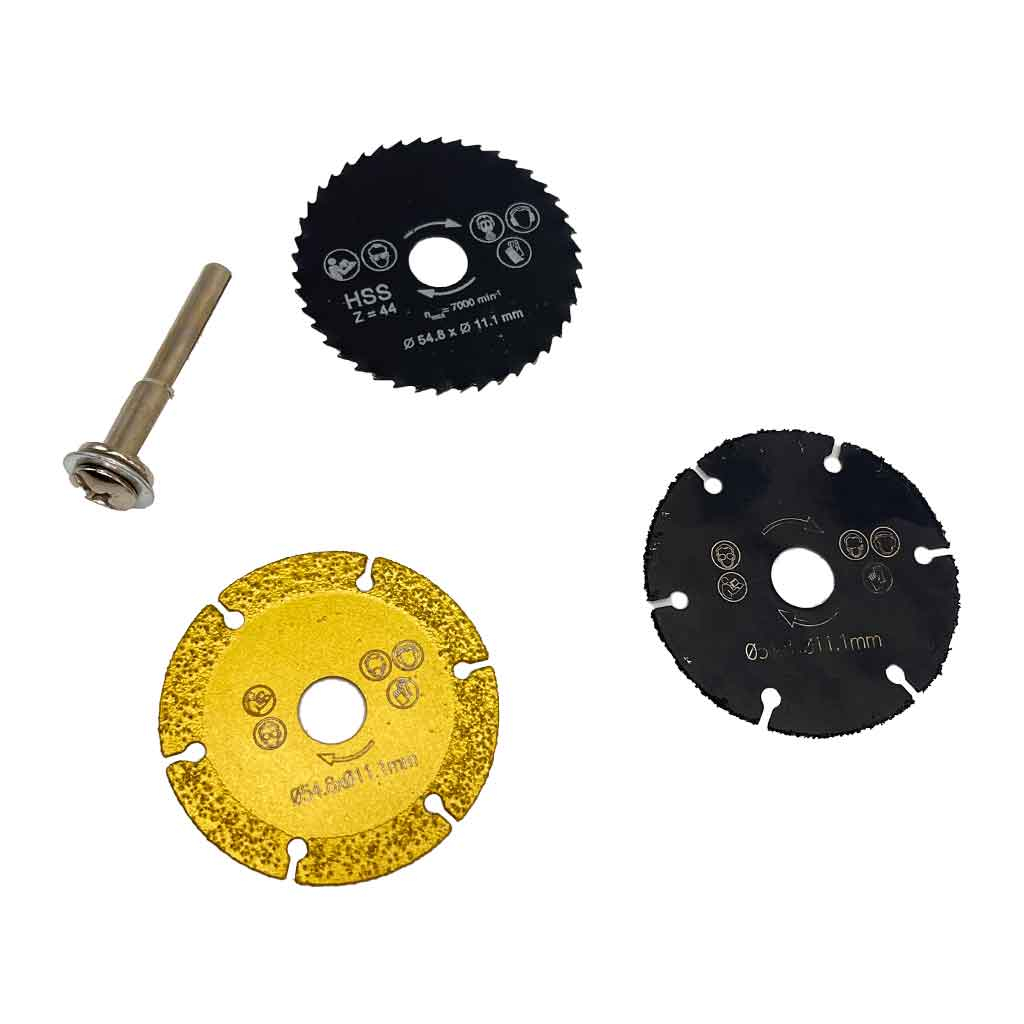 صفحه برش اره ای به همراه تبدیل سر دریل کد jt-3pc مجموعه 4 عددی
