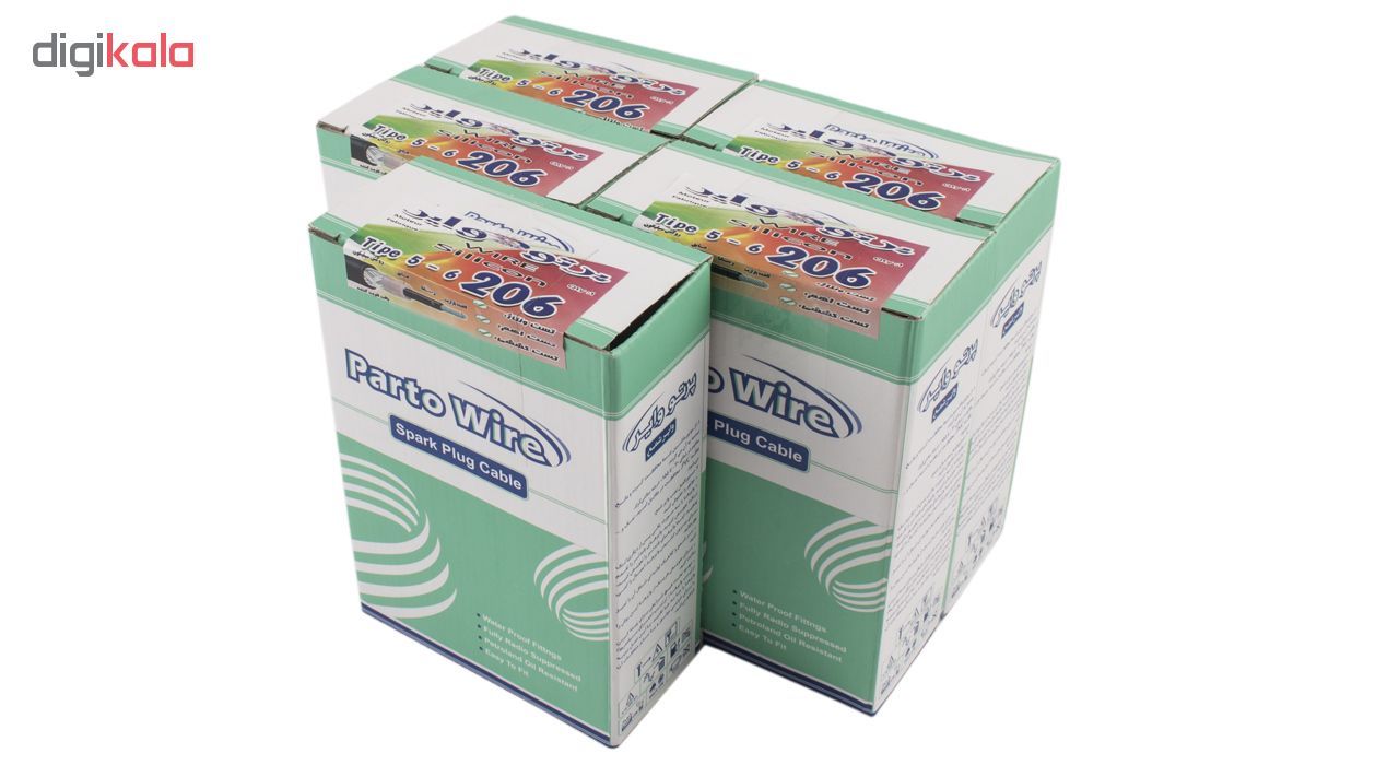 بوت وایر شمع خودرو پرتو وایر مدل PW-206T51 مناسب برای پژو 206 تیپ 5 و 6 و 207 بسته 20 عددی main 1 1