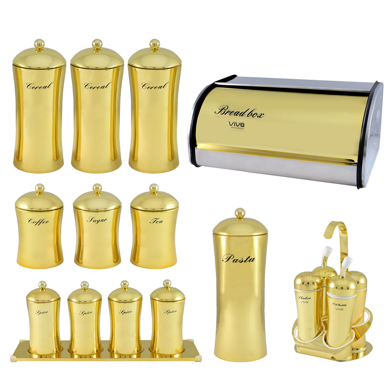 سرویس آشپزخانه 18 پارچه ویوا مدل Classic Gold