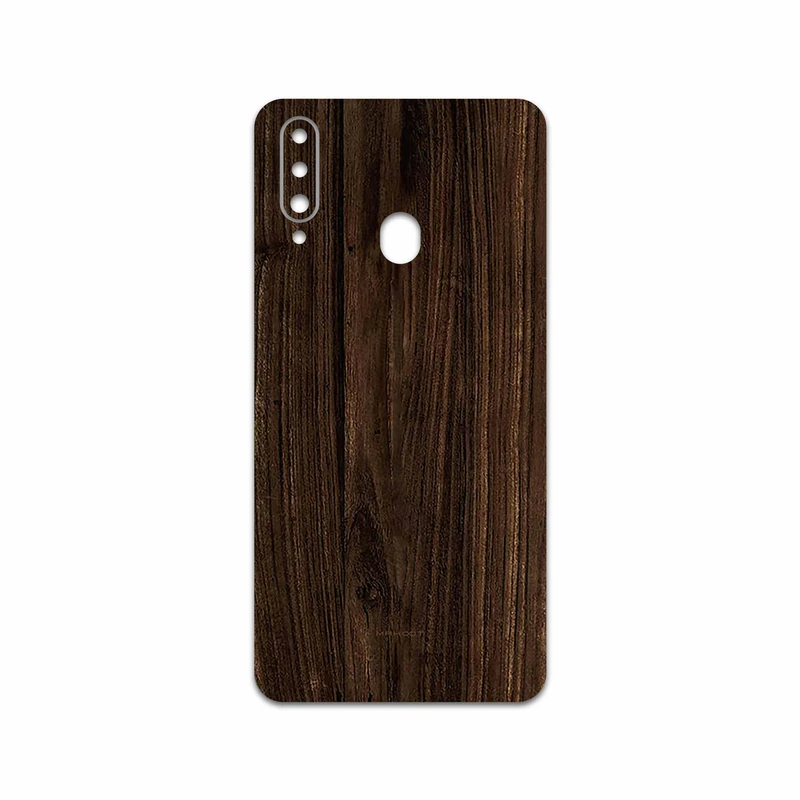 برچسب پوششی ماهوت مدل Dark Walnut Wood مناسب برای گوشی موبایل سامسونگ Galaxy A20s