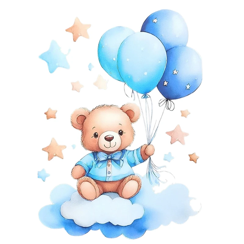 استیکر پارچه و لباس مدل Bluebear