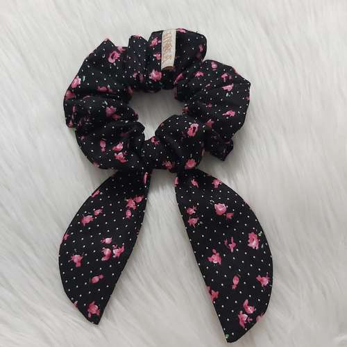 کش مو زنانه مدل اسکرانچی دنباله دار کد golM02don