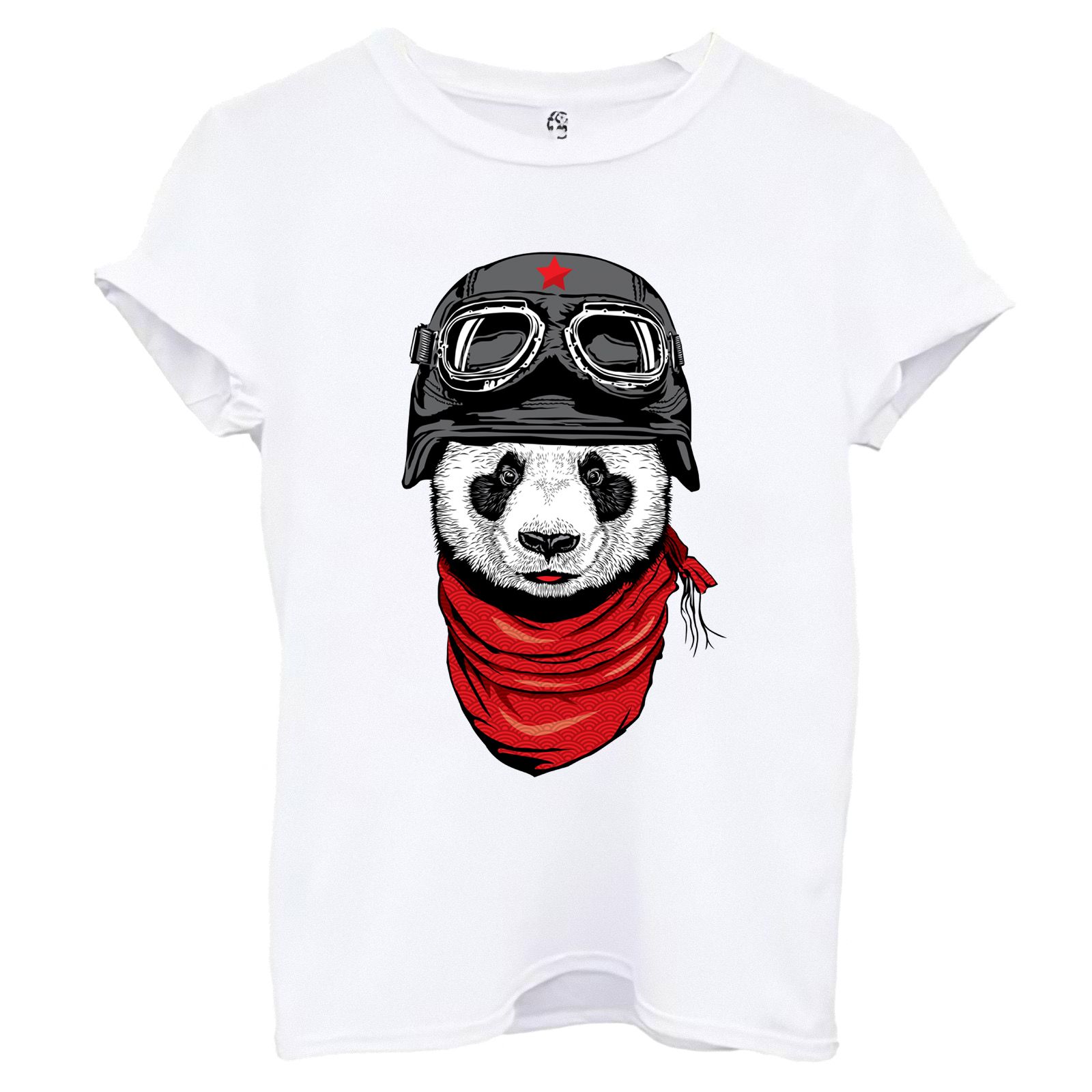 تی شرت آستین کوتاه زنانه اسد طرح پاندا کد 53 -  - 1