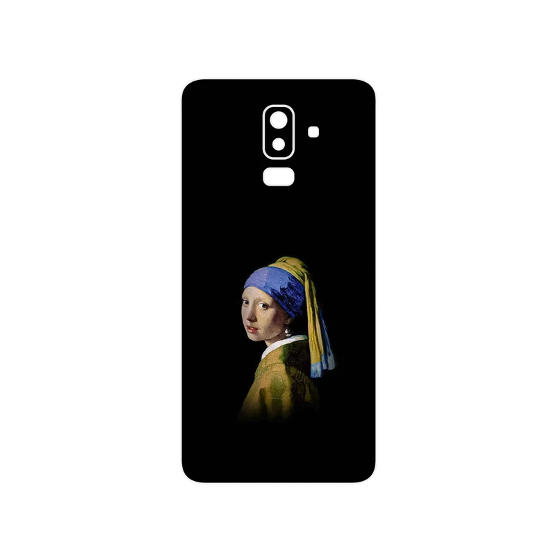 برچسب پوششی ماهوت مدل Girl with a Pearl Earring of Vermeer مناسب برای گوشی موبایل سامسونگ Galaxy J8