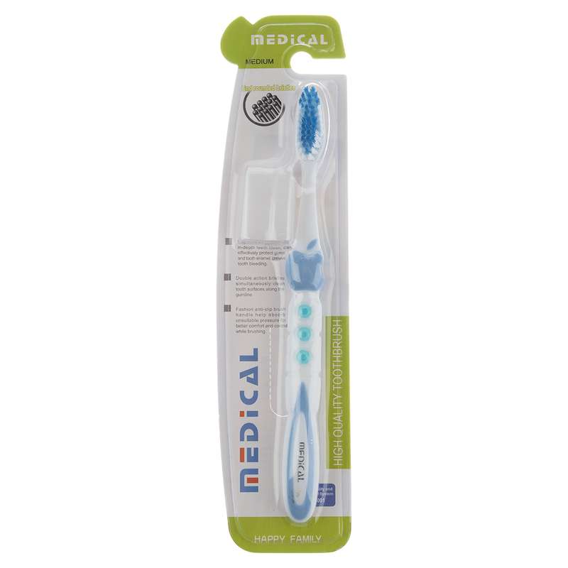 مسواک مدیکال مدل M-608 اپل پلاس با برس متوسط مسواک مدیکال مدل M-608 اپل پلاس با برس متوسط