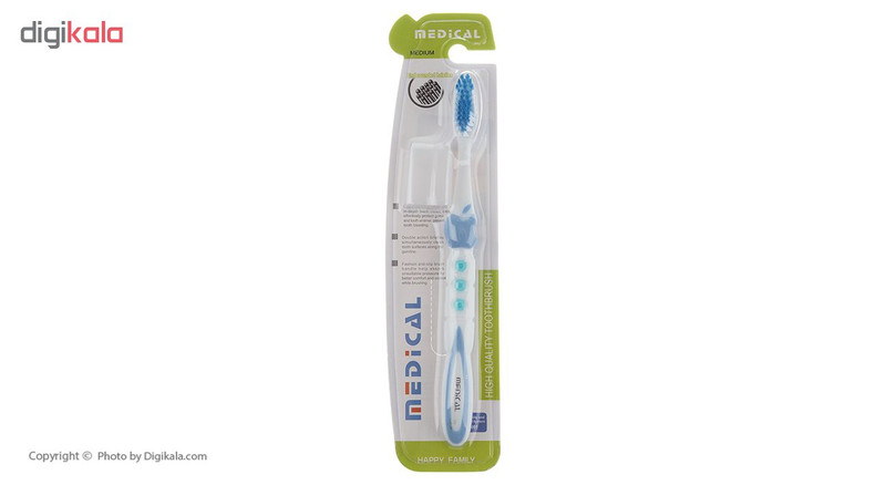 مسواک مدیکال مدل M-608 اپل پلاس با برس متوسط مسواک مدیکال مدل M-608 اپل پلاس با برس متوسط