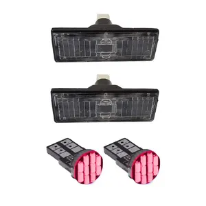 چراغ پلاک خودرو قطعه سازان کبیر مدل EK-SAMANDRED-3010371 مناسب برای سمند به همراه لامپ مجموعه 4 عددی 