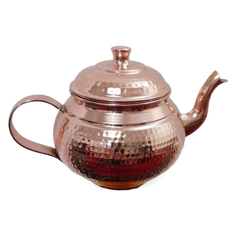 قوری مسی مدل توپی