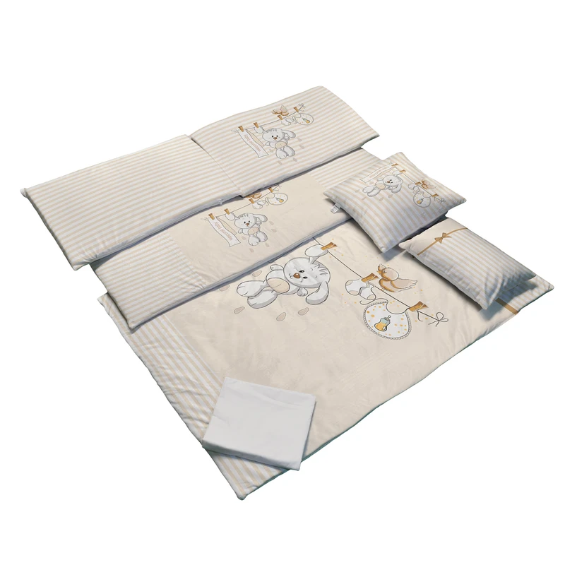 سرویس روتختی 7 تکه کودک مامزکیوتی مدل خرگوش بندرخت SK15