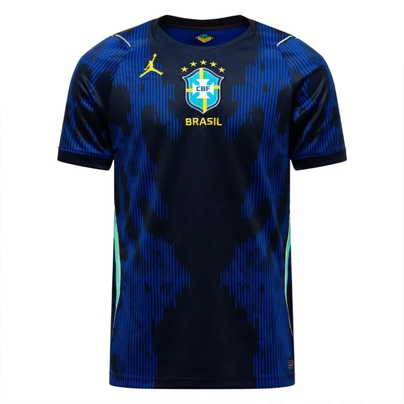 تی‌شرت ورزشی آستین کوتاه مردانه مدل برزیل Away WC 2026