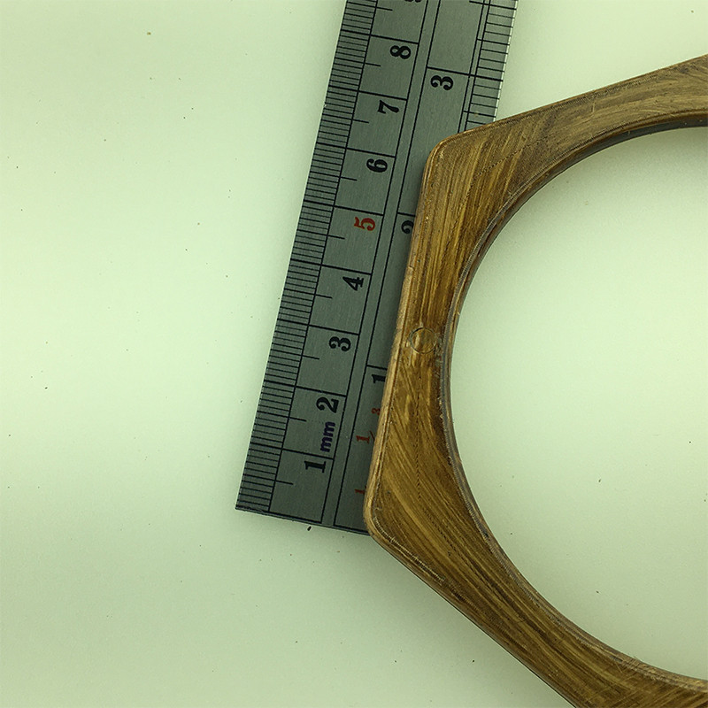 دسته کیف طرح چوب مدل نیمگرد-سه ضلعی کد PLS-WRd بسته 2 عددی