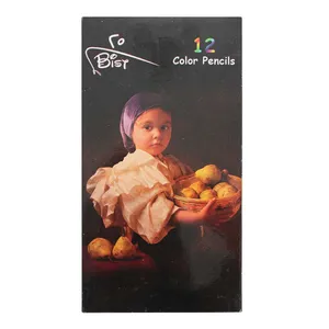 مداد رنگی 12 رنگ بیست طرح دخترک کد 35