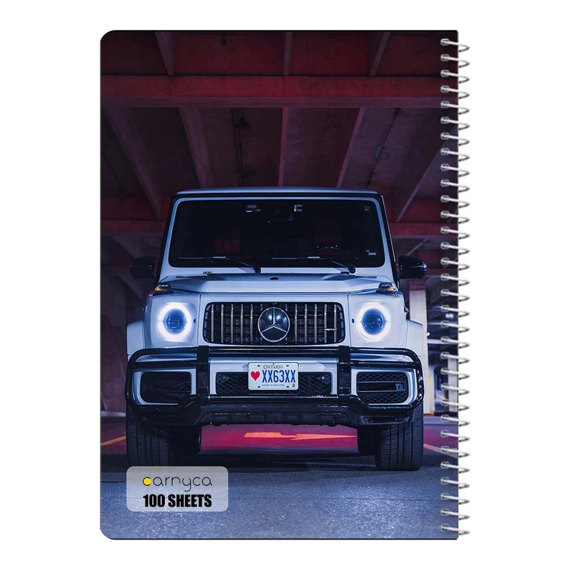 دفتر شطرنجی 100 برگ سیمی کارنیکا طرح جی واگن G‑Wagon کد 64840