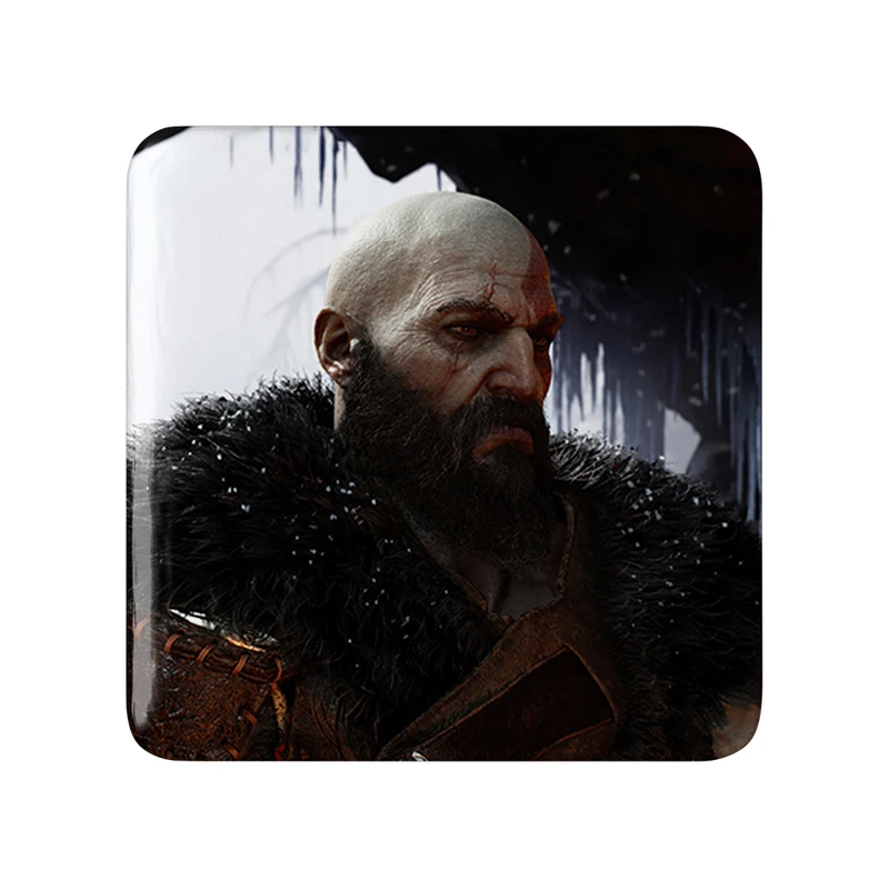 مگنت خندالو طرح کریتوس  گاد آف وار  مدل مربعی کد 30453