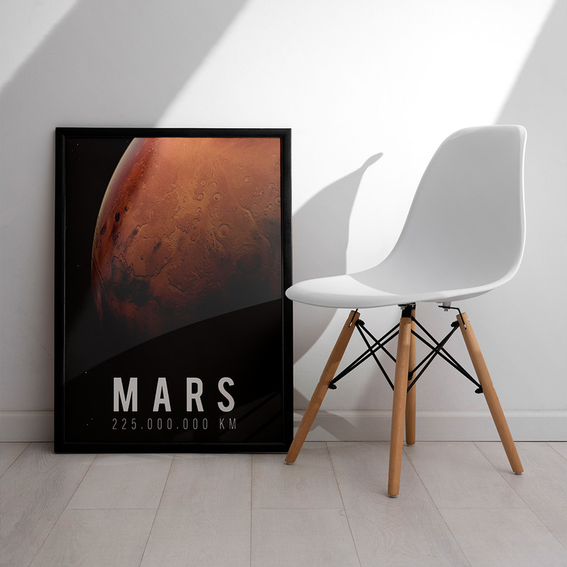 تابلو مدل دیواری طرح سیاره مریخ Mars کد FD458 تابلو مدل دیواری طرح سیاره مریخ Mars کد FD458