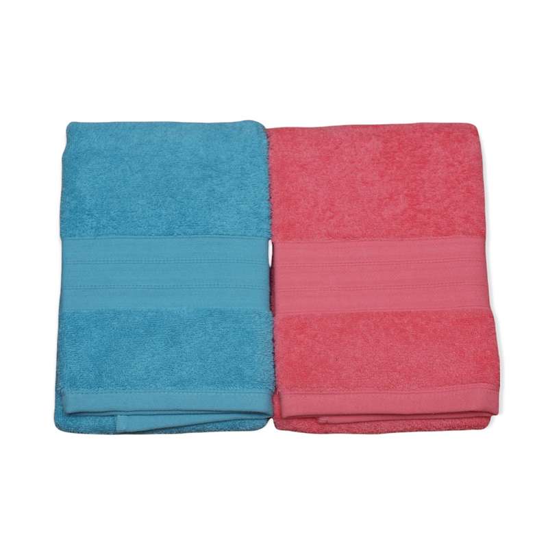 حوله دستی مادام کوکو طرح کلاسیک سایز 50x80 سانتی متر بسته 2 عددی