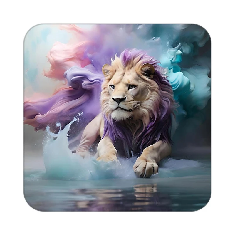 زیر لیوانی کاکتی طرح شیر مدل mp24468