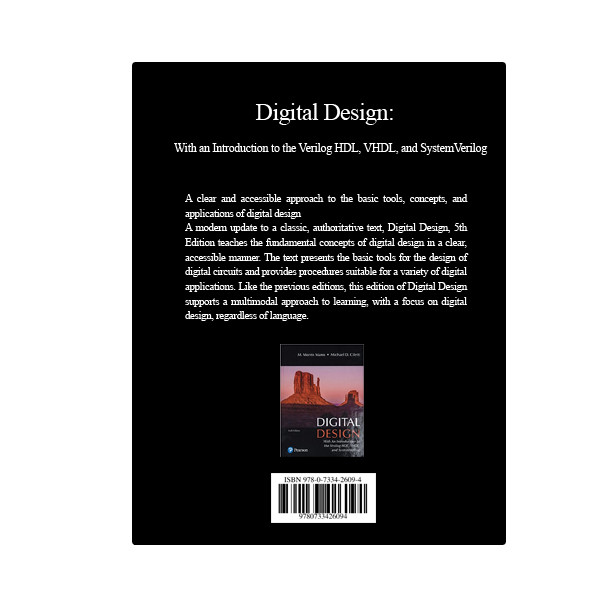 قیمت و خرید کتاب Digital Design With an Introduction to the Verilog HDL ...