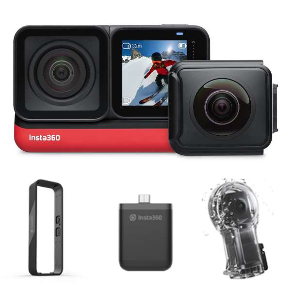 دوربین فیلم برداری ورزشی Insta360 مدل TWIN EDITION به همراه لوازم جانبی ضد آب غواصی دوربین فیلم برداری ورزشی Insta360 مدل TWIN EDITION به همراه لوازم جانبی ضد آب غواصی