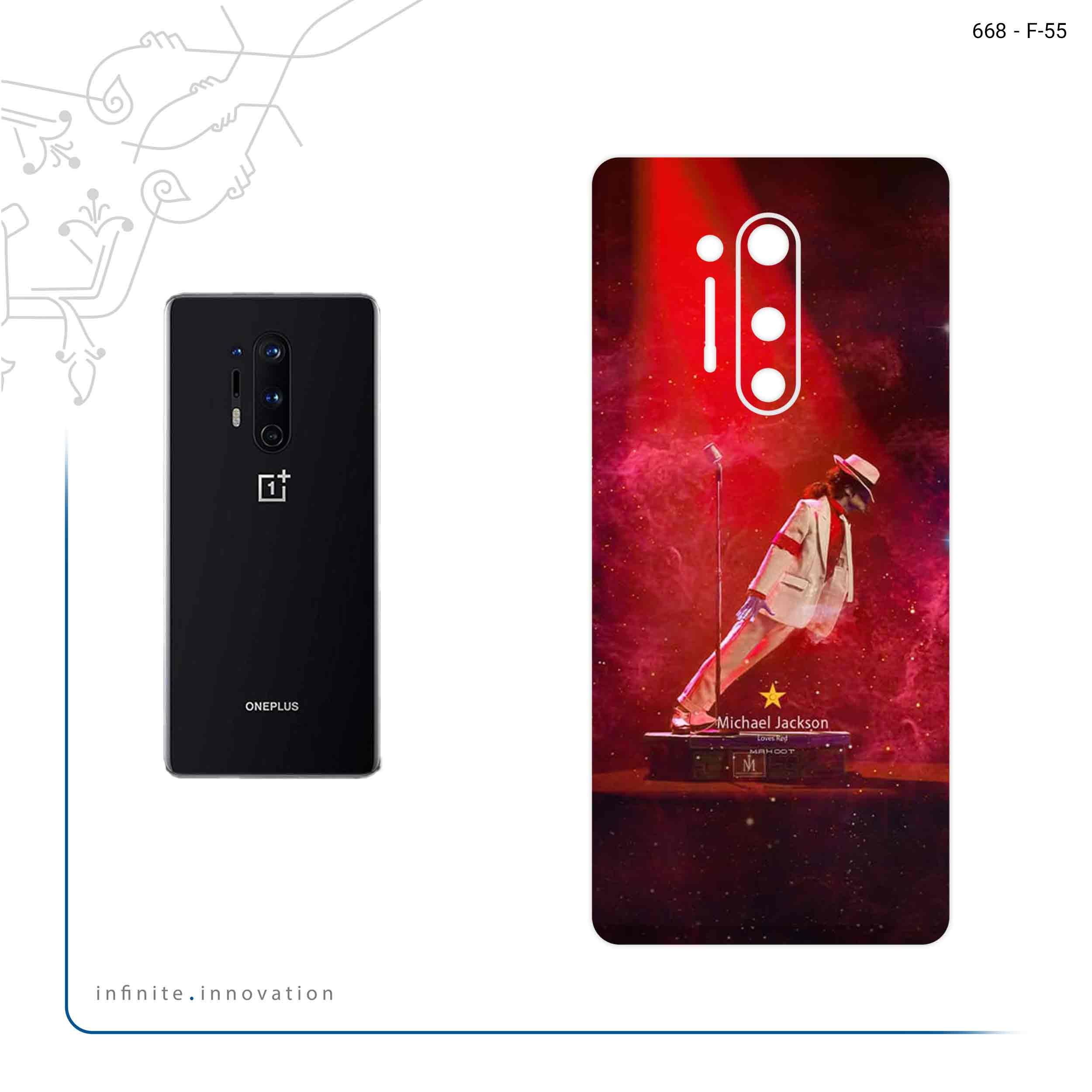 برچسب پوششی ماهوت مدل Michael Jackson مناسب برای گوشی موبایل وان پلاس 8 Pro