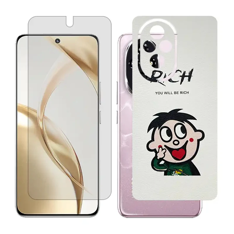 محافظ صفحه نمایش مات گلس مدل Together مناسب برای گوشی موبایل آنر 200 / Honor 200 به همراه برچسب پوششی پشت گوشی