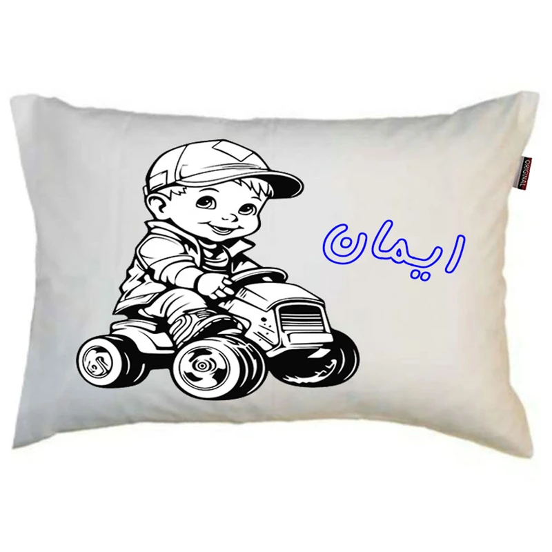 بالش ناریکو مدل کودک طرح پسرانه اسم ایمان کد 0453