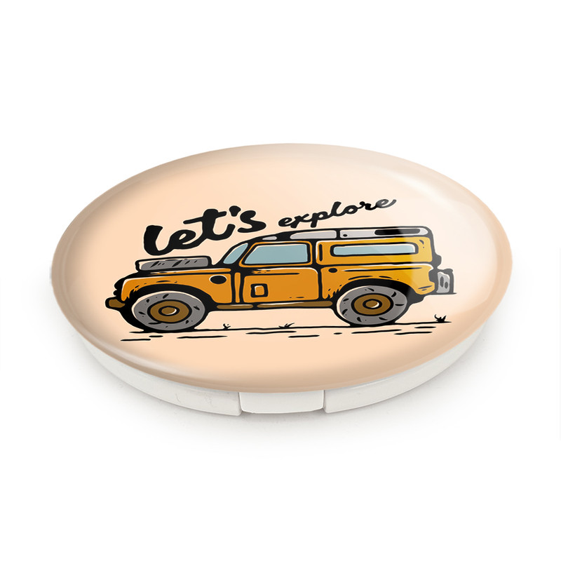 آینه جیبی خندالو طرح آفرود Off Road مدل تاشو کد 26316