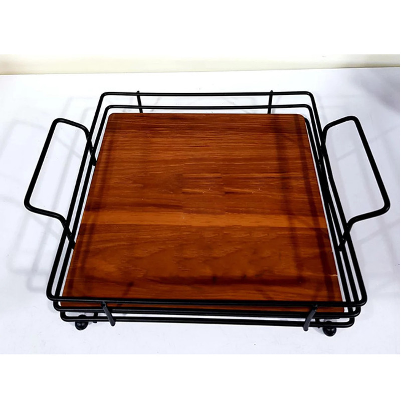 سینی مدل مربع چوبی کد b002