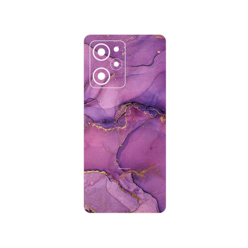برچسب پوششی ماهوت مدل Purple Marble مناسب برای گوشی موبایل شیائومی Poco X5 Pro