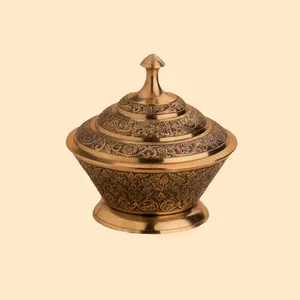 شکلات خوری برنجی مدل انگوری لؤلؤ