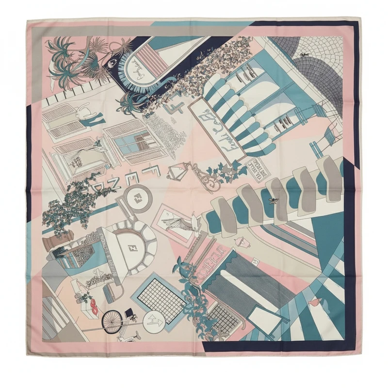 روسری زنانه مدل ابریشم تویل کد H02