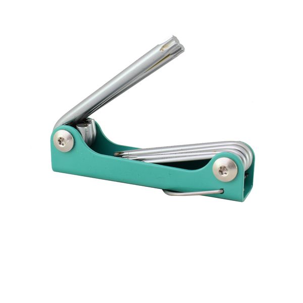 مجموعه 7 عددی آچار آلن تاشو لایت مدل TX-3308 مجموعه 7 عددی آچار آلن تاشو لایت مدل TX-3308