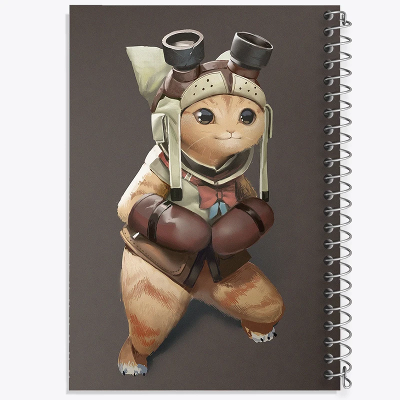 دفتر شطرنجی 50 برگ خندالو مدل بازی شکارچی هیولا (Monster Hunter) کد 33272