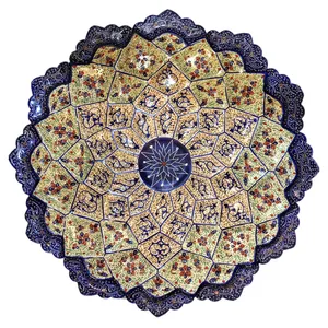 بشقاب مسی میناکاری کد 6-10003