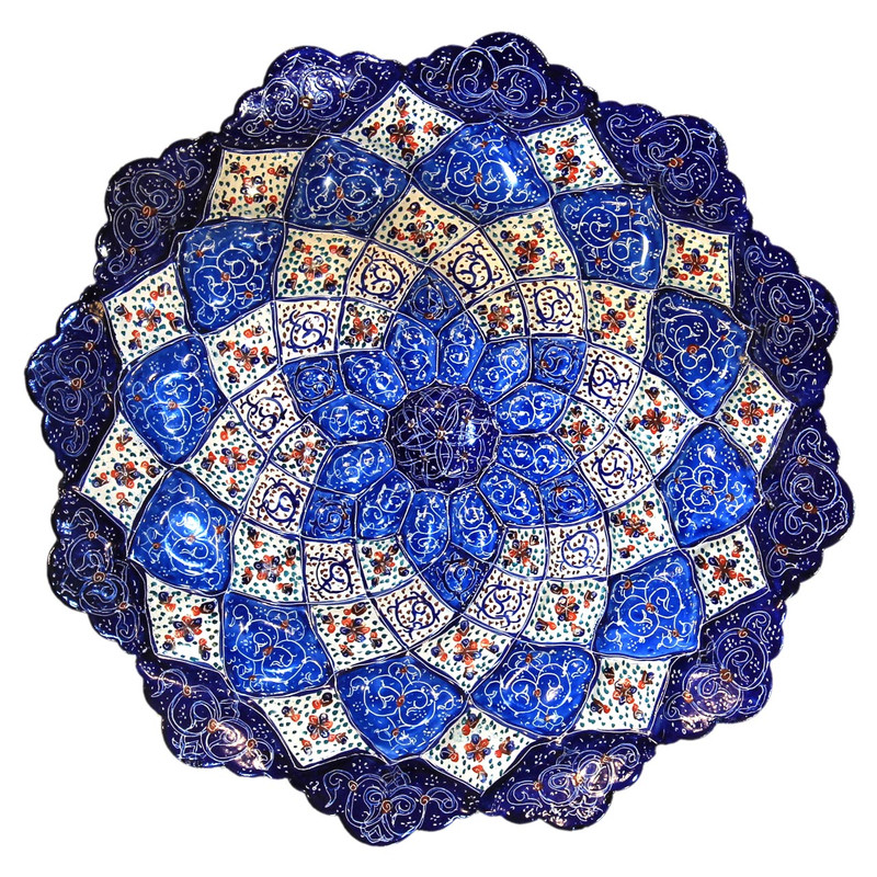 بشقاب مسی میناکاری کد 9-10003