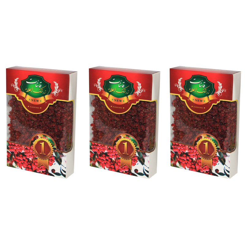 زرشک ممتاز قائنات - 300 گرم بسته 3 عددی